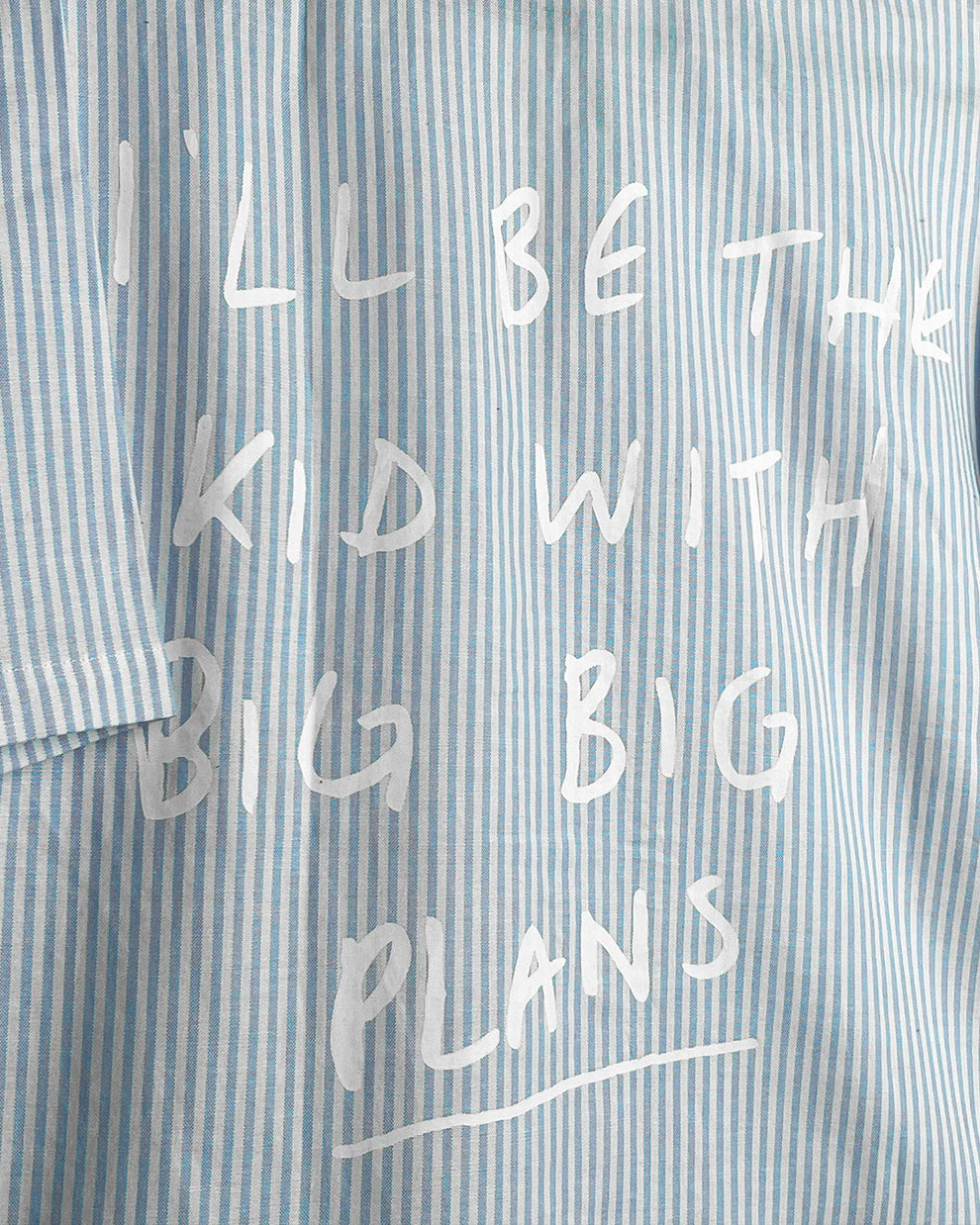 DriftWear Clothing's Big Big Plans Blue Striped Cotton Shirt