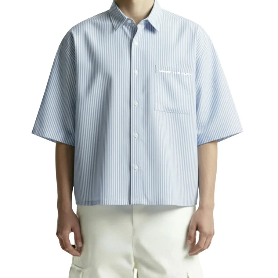 DriftWear Clothing's Big Big Plans Blue Striped Cotton Shirt