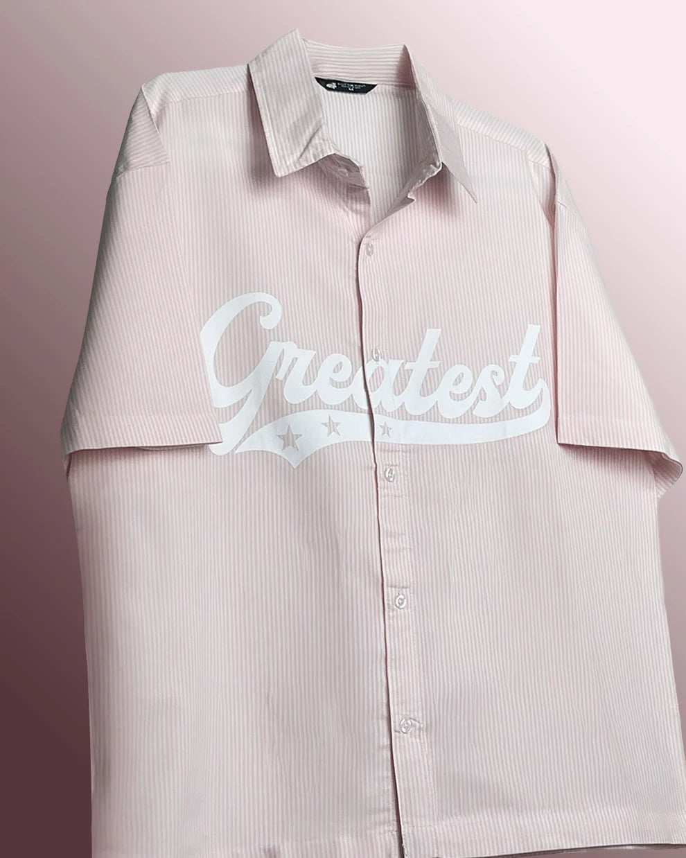 DriftWear Clothing's Greatest Pink Striped Cotton Shirt