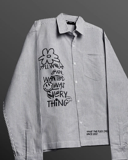 DriftWear Clothing's All Things Striped Boxy Fit Cotton Shirt