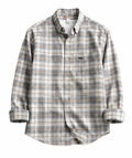 Men's Premium Grey & White Plaid Cotton Casual Shirt