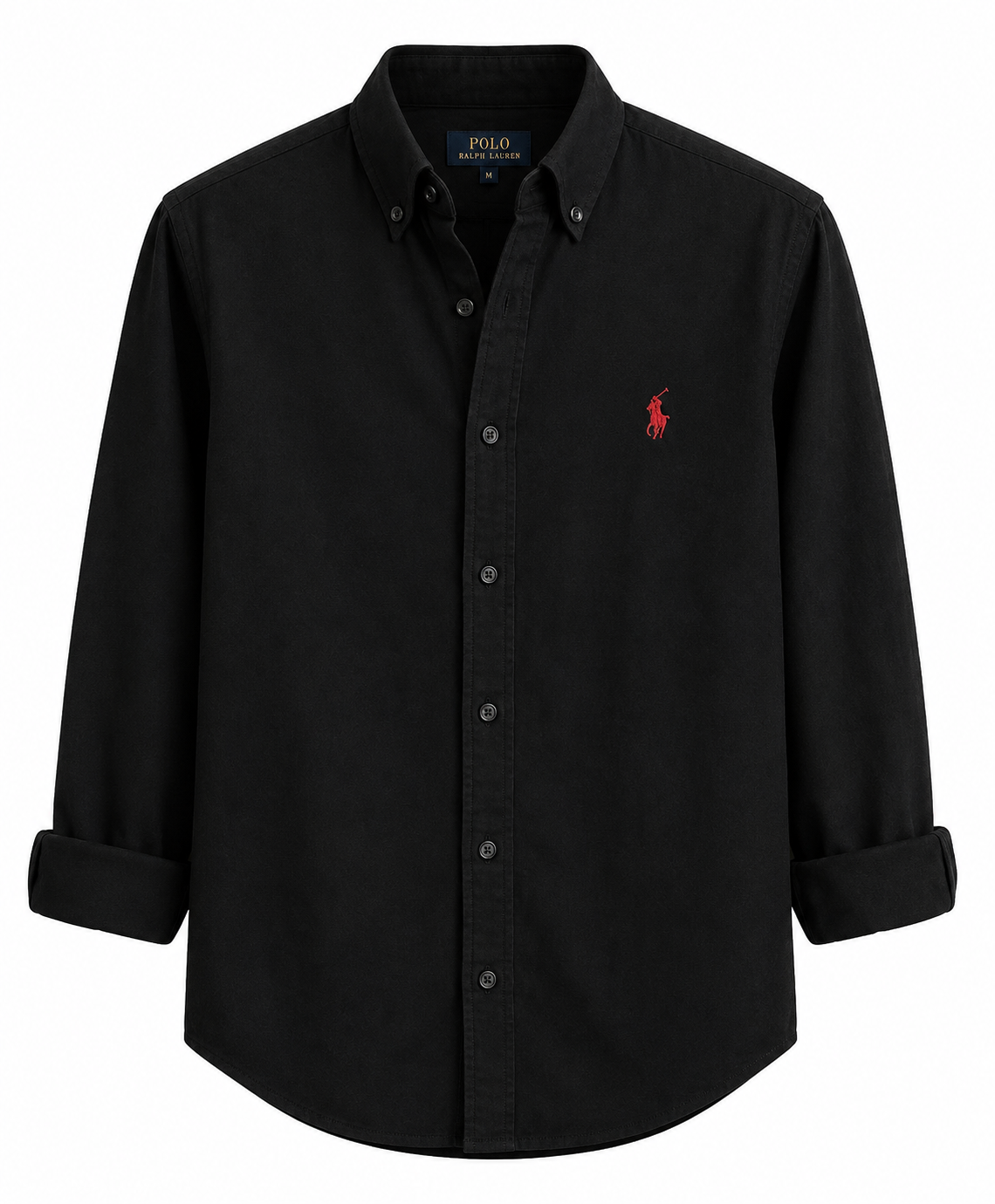 Men's Classic Black Cotton Casual Shirt | Premium Full Sleeve Regular Fit