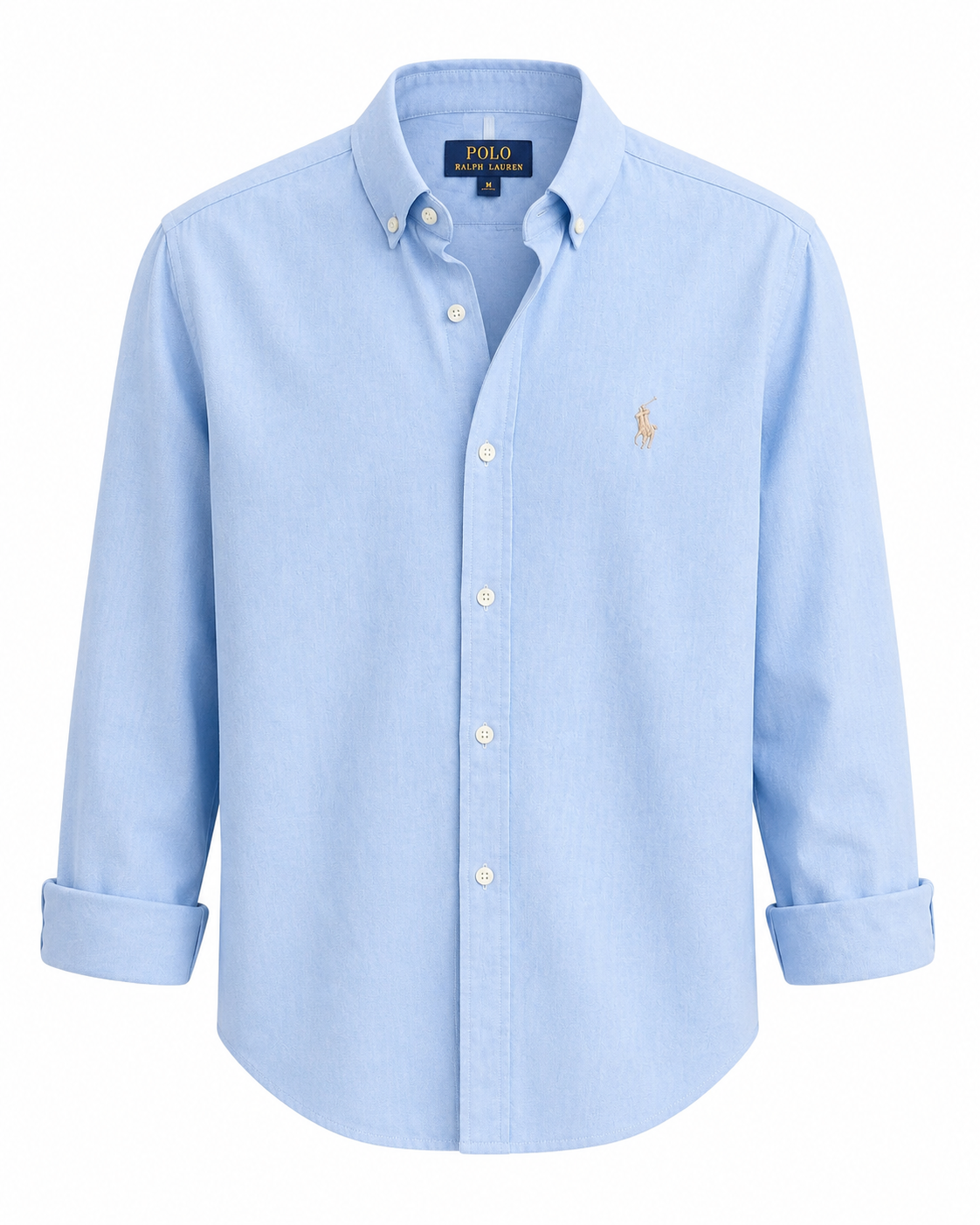 Men's Premium Sky Blue Oxford Cotton Button-Down Shirt