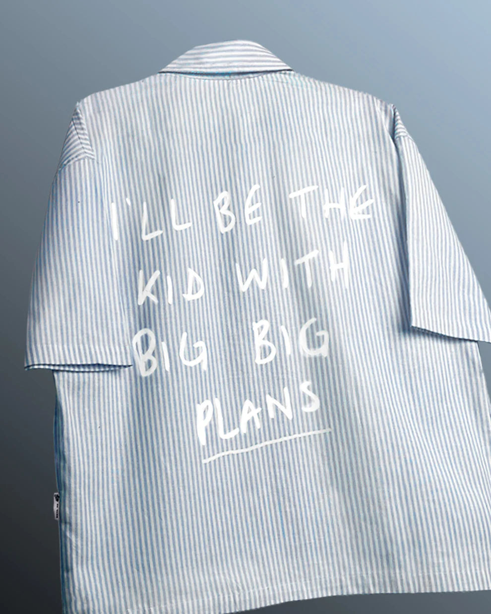 DriftWear Clothing's Big Big Plans Blue Striped Cotton Shirt