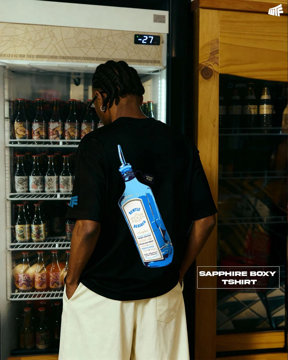 DriftWear Clothing's Sapphire Statement Boxy-Fit Oversized T-Shirt