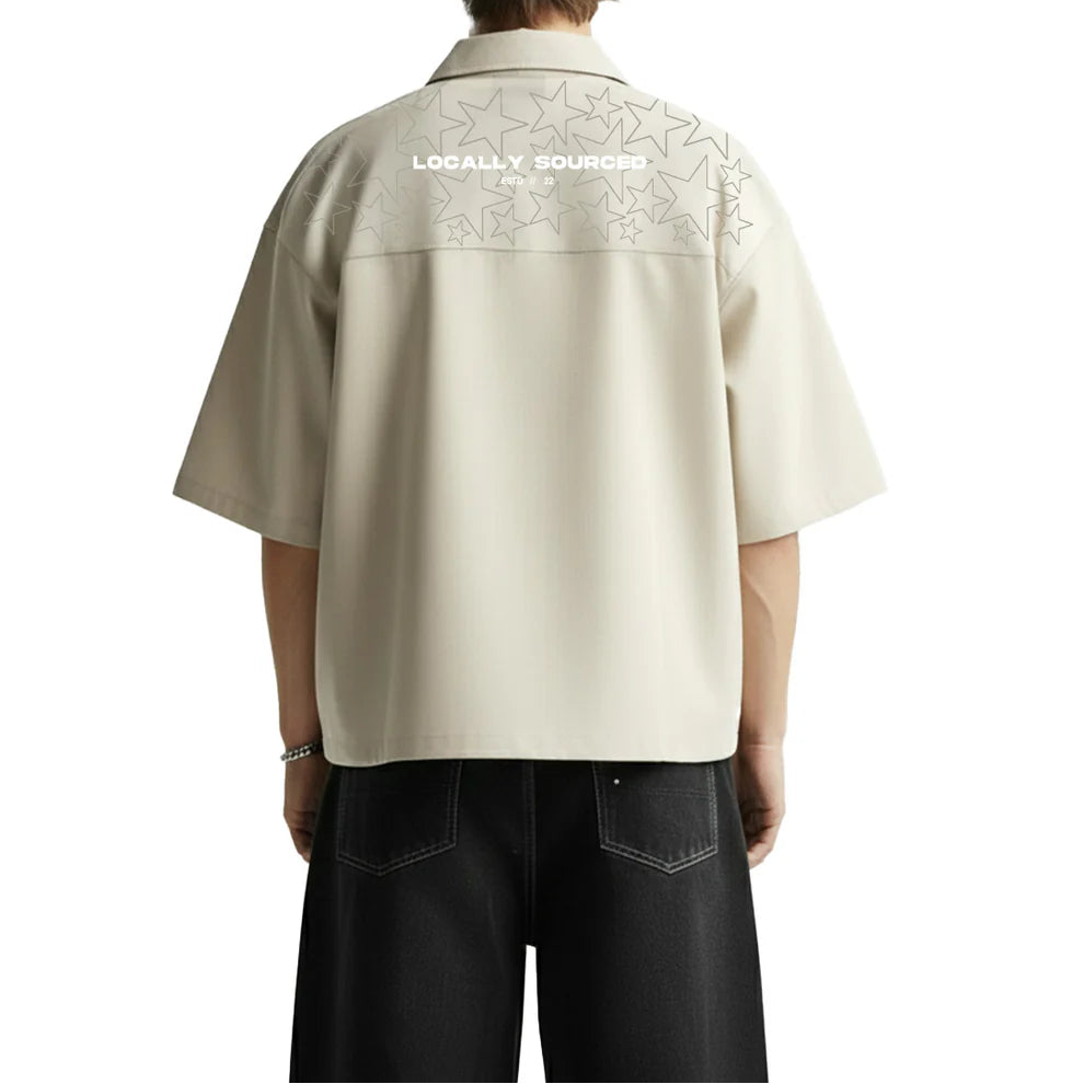 DriftWear Clothing's Locally Sourced Nylon Boxy-Fit Polo T-Shirt
