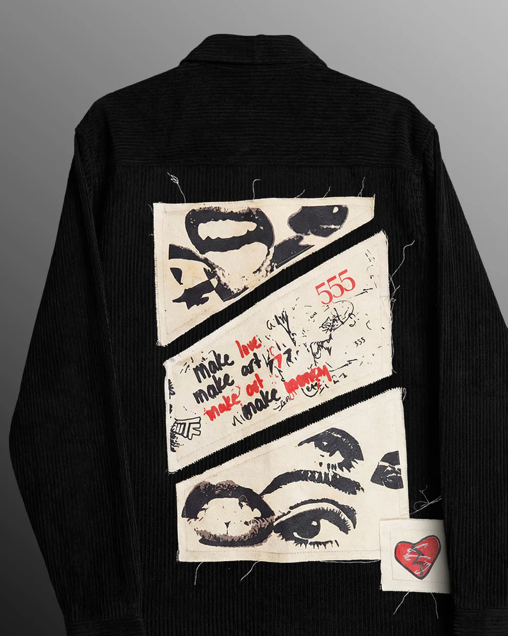 DriftWear Clothing's Make Love Make Art Ribbed Corduroy Shirt