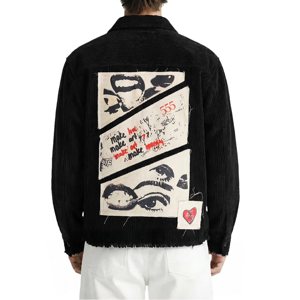 DriftWear Clothing's Make Love Make Art Ribbed Corduroy Shirt