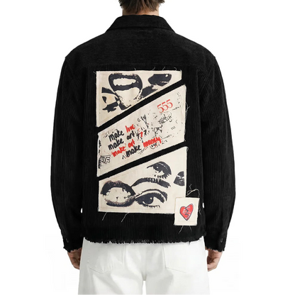 DriftWear Clothing's Make Love Make Art Ribbed Corduroy Shirt