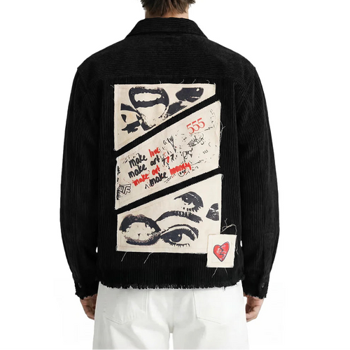 DriftWear Clothing's Make Love Make Art Ribbed Corduroy Shirt