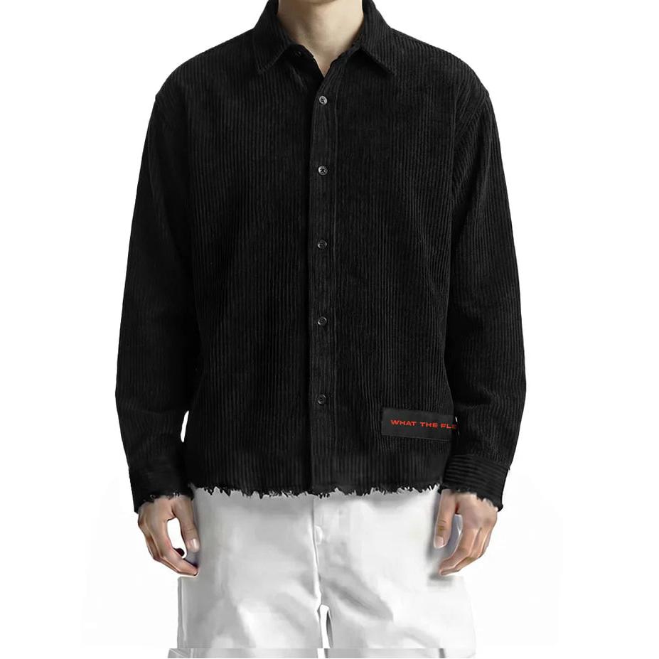 DriftWear Clothing's Make Love Make Art Ribbed Corduroy Shirt