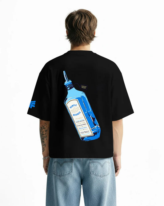 DriftWear Clothing's Sapphire Statement Boxy-Fit Oversized T-Shirt