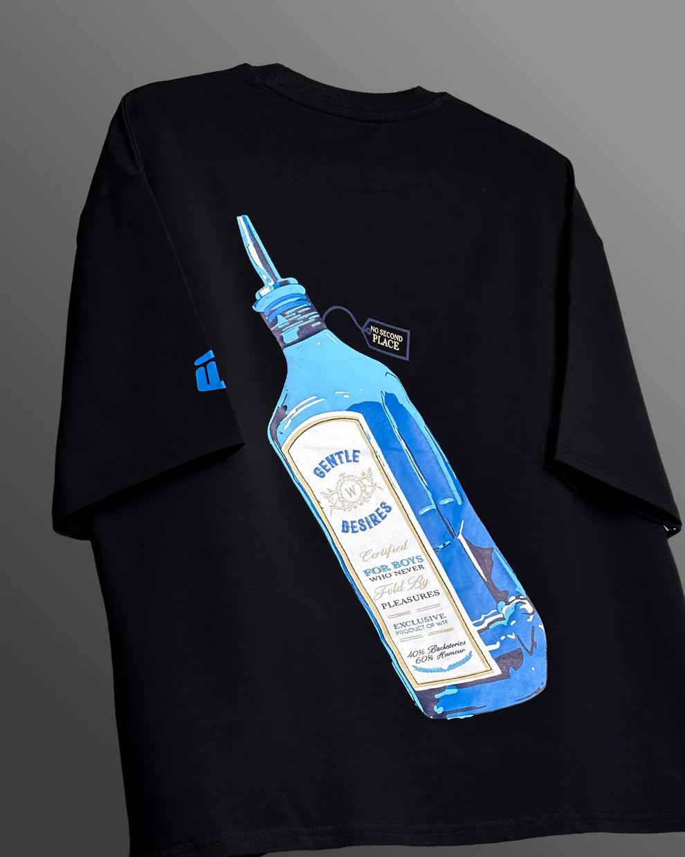 DriftWear Clothing's Sapphire Statement Boxy-Fit Oversized T-Shirt