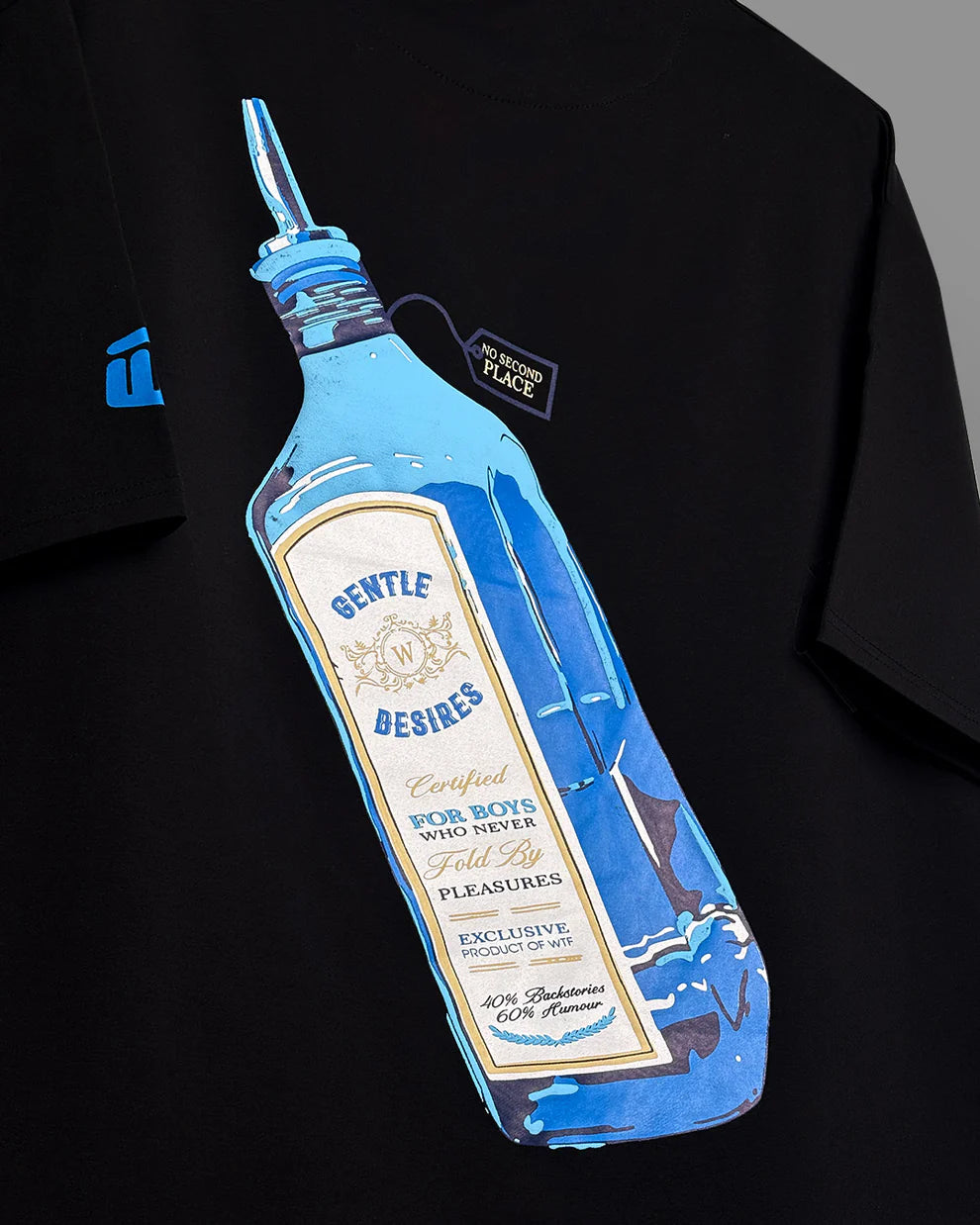 DriftWear Clothing's Sapphire Statement Boxy-Fit Oversized T-Shirt