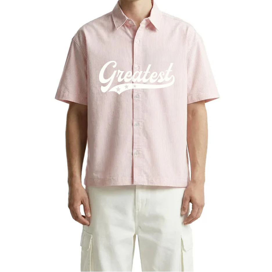 DriftWear Clothing's Greatest Pink Striped Cotton Shirt