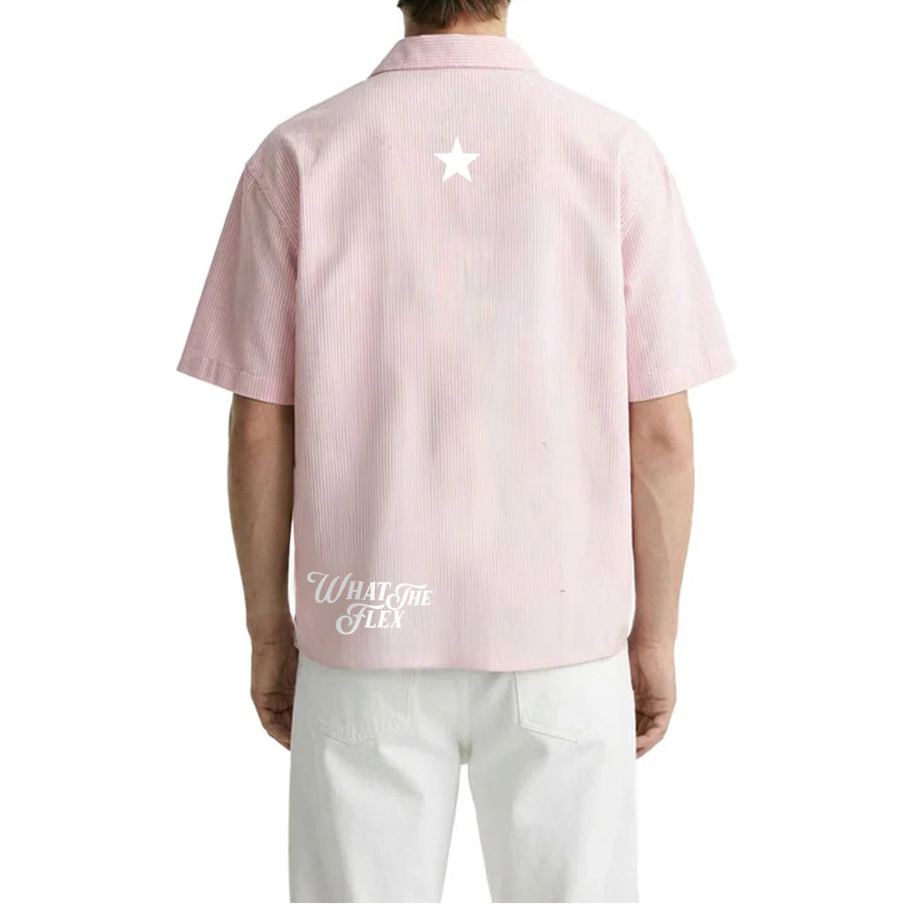 DriftWear Clothing's Greatest Pink Striped Cotton Shirt